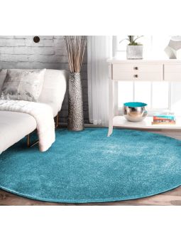 Dywan Portofino koło jednolity niebieski