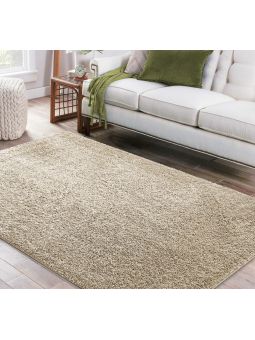 Dywan Kamel - typu Shaggy nowoczesny, mięciutki -  beżowy